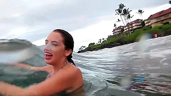 Even After Going In The Ocean Her Pussy Has Juice In It - Ashlynn Taylor