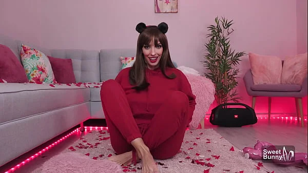 Valentine's Day JOI - Dildo Sucking With Big Facial