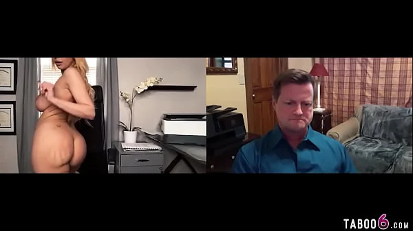 Huge tits employee Brooklyn Chase did not know it was a video chat