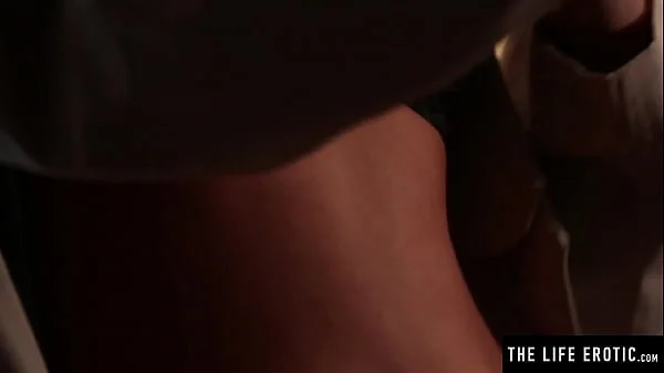 Cute blonde in sexy lingerie takes selfies while she masturbates