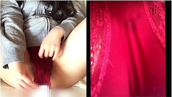 Hairy Amateur Taking Masturbation Selfie On 2 Screenswet Panties And Crack