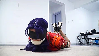 Asian Girl Leather Bondage