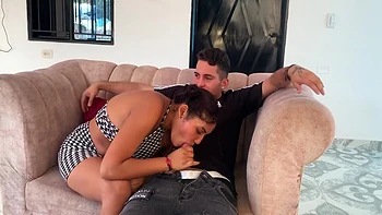 Indian Girl Pays Debt With Her Rich Ass And Lets The Cream Be Poured Into Her Mouth