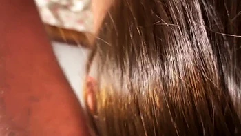 Ex Loves Ball Licking Very Drooling Bj, Fucked Her Standing , Cum On Her Pussy