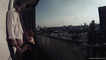 Eva Fucked Out On The Balcony - Eva Fucked Out On The Balcony