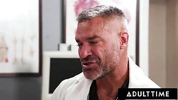 ADULT TIME - Crying Humiliated Cuckold Man Watches Nympho Wife Cherry Kiss Fuck The Doctor