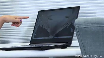 Jamie Foster masturbates by her work desk - WeAreHairy