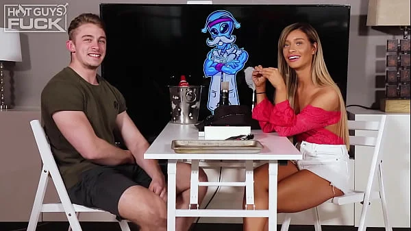 Sexy Teen Angelica Welcomes New Stud Luke To HotGuysFuck!