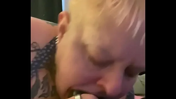 Trailer granny gumjob deepthroat 9 inch BBC facial only gags once on 9 inch cock  no teeth