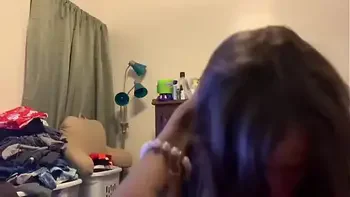 Cute lesbian bestfriend  comes into my room to suck me off