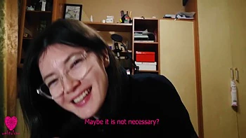 A Student 18+ Agrees To A Blowjob And Asks For Help With Her Studies