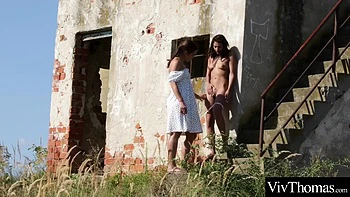 Outdoor Twat Licking With Alyssa Reece & Sarah Cute