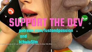 Ellie Takes Giant Black Cock - Hot Anal Creampie Animation