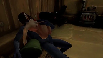This Chick Is Getting Fucked Hard in the Ass by a Wartroll - Warcraft Porn Parody