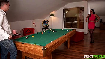Pot That Rod: Fucking Feet And Pussy On Billiard Table