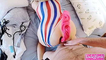 Big ass hot slut head coved with bag used and hardcore fuck