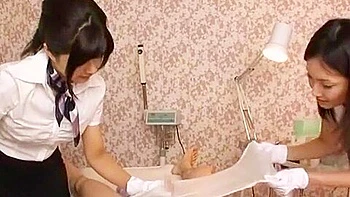 Amazing Japanese whore Meguru Kosaka, Kaho Kasumi, Sasa Handa in Incredible Handjob, Fetish JAV video