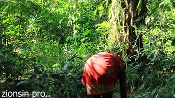 African Bush Fucking with Zion - Hot Black Lovers Outdoor Sex