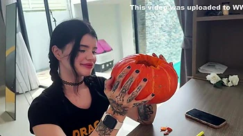 A Huge Dick Fucked Pumpkin And Alt Girl