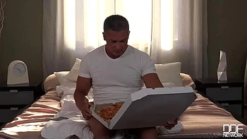 Delicious Pizza Topping - Delivery Girl Wants Cum in Mouth