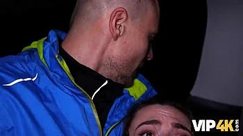 Hot Brunette Picked Up and Fucked Hard in Car by Stranger - Cuckold POV Sex