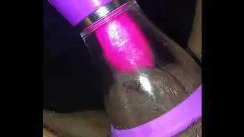 Watch my pussy get sucked and lucked. Gets huge!!