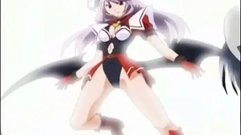 Weird anime hentai storyline with angry busty teen slut