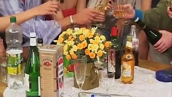 Ebony babe fucked after party: Blowjob, Anal  Interracial Porn