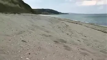 Blondie gets ass fucked at the beach