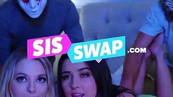 Sis Loves Me - Sexy Stepsis Grabs My Hard Dick For A Morning Sex While We Were Lying In My Bedroom: Porn