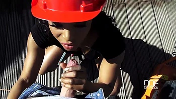 Brit black jasmine sucking cock: Blowjob, Hardcore  Babe Porn