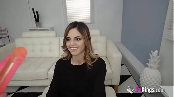 SUPER-BUSTY Alice wants to try her first DP!!!