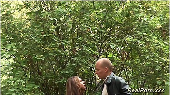 German Stepmom Picked Up For Outdoor Sex