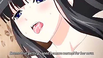 She squirts and gets pregnant, then he returns and takes her back to his room, where he fucks her and cums inside her.