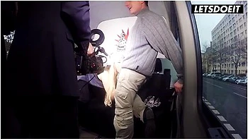 Curvy Blonde Kim Mortenroe Passionate Sex With Old Man In Bus