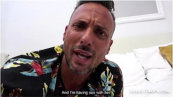 Italian Guy Cheats On Girlfriend With Hot Blonde Milf While Girlfriend Is Next Door - Lara De Santis