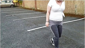 Girl Pissing Her Grey Jeans 5 Times! Jeans Wetting Compilation!