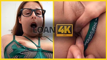 LOAN4K. Naughty Boss with sexy natural tits is fucking her clerk on the office table as a secret: Porn