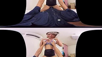 Vr gal: Blowjob, Cowgirl  Asian Porn