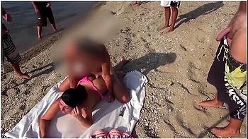 Alexandra Wett - Public! Mass Meet-up At Banana Beach With Guaranteed Cumshot