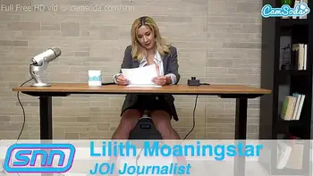 TV Anchor Rides Sybian and Has Huge Orgasm LIVE