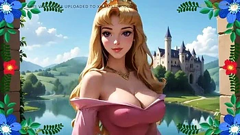 Disney Princess 3D Animation Sex - Rough Blowjob & Big Natural Tits