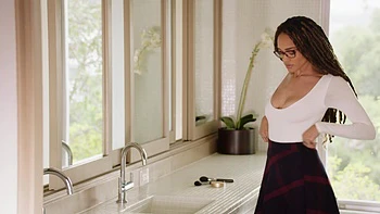 Ebony couple Julie Kay and Jean Val Jean enjoy passionate sex