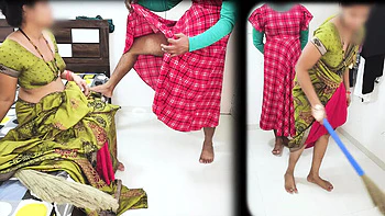 Sexy Komal's lesbian affair with her maid - amateur desi housewife cheating doggystyle fucking in HD