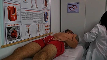 Nurse Gets Excited By Patients Erection