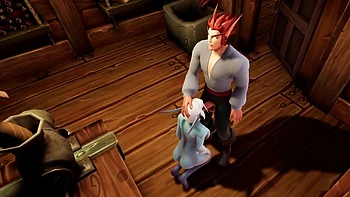 Elf Fucks Night Elf with a Blindfold in the Kitchen - Warcraft Porn Parody