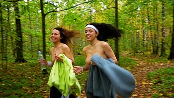 Skinny teen lesbians Violet Clarke and Rihanna Black eat each other’s pussies