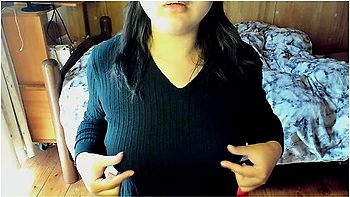 A Japanese Woman Wraps You In Her Shorts Covered In Love Juice After Masturbating