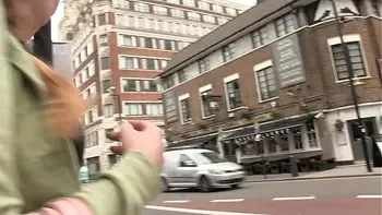 Sexy and a little shy pissing in public and masturbating outside hidden in the bathroom