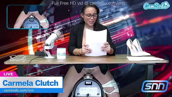 News Anchor Carmela Clutch Orgasms live on air